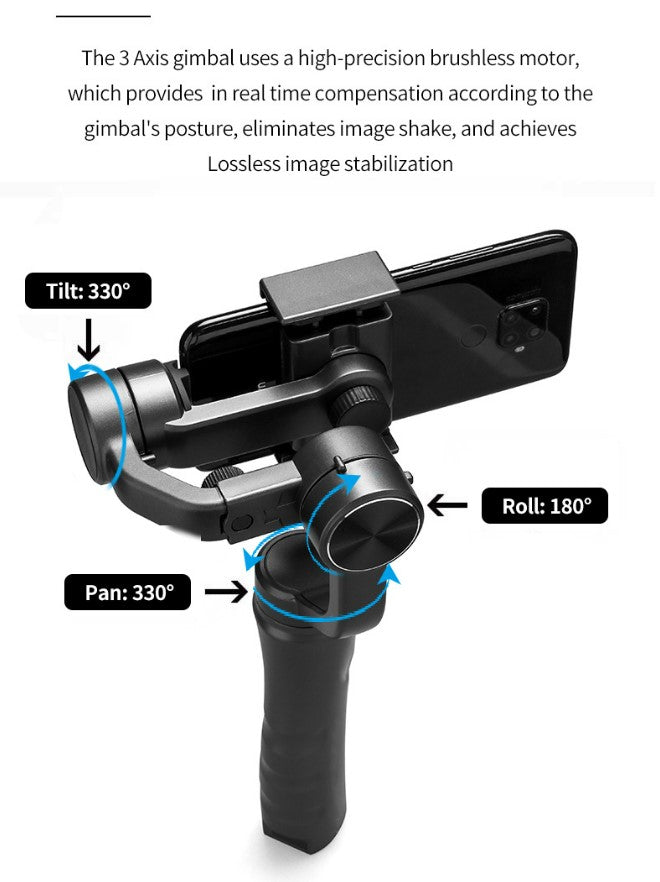 F6 stabilizer - Three-axis handheld gimbal for mobile phone
